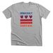 Democracy Starts in DC, a Athletic Heather Premium Unisex Tee