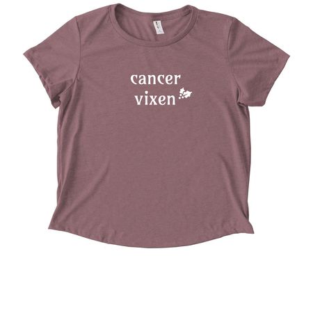 cancer vixen w/ "take to the sky" back, a Vintage Rose Allmade Eco Triblend Women?s Scoop Neck Tee