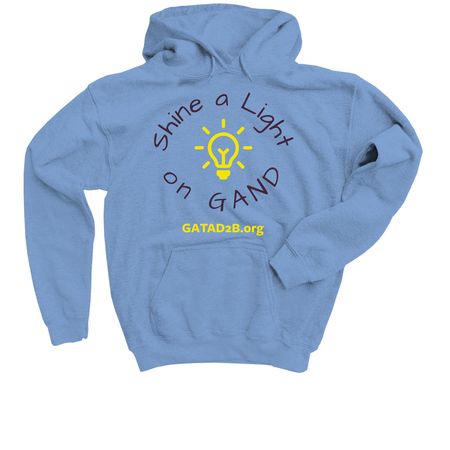 GAND Awareness 2026, a Carolina Blue Youth Pullover Hoodie