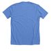 Floats Well with Others, a Heather Columbia Blue Premium Unisex Tee (back-view)