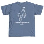 High Quality Clothing, a Blue Jean Comfort Colors Unisex Tee (back-view)