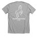 High Quality Clothing, a Athletic Heather Premium Unisex Tee (back-view)