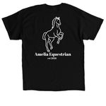 High Quality Clothing, a Black Classic Unisex Tee (back-view)