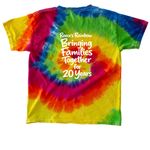 20th Anniversary Shirts, a Moondance Youth Tie Dye Tee (back-view)