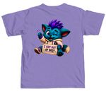 CFC, a Violet Comfort Colors Unisex Tee (back-view)
