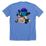 CFC, a Heather Columbia Blue Premium Unisex Tee (back-view)