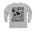 Kelley's Fearless Era Gear, a Sport Grey Youth Long Sleeve Tee (back-view)