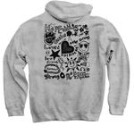 Kelley's Fearless Era Gear, a Sport Grey Pullover Hoodie (back-view)