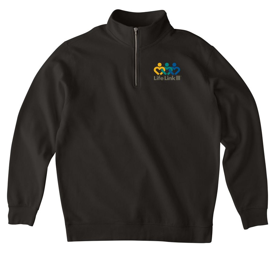 LLIII Quarter Zip Pullover - Color, a Black Midweight Quarter Zip Pullover