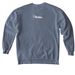 Strides Run Club, a Blue Jean Comfort Colors Crewneck Sweatshirt (back-view)