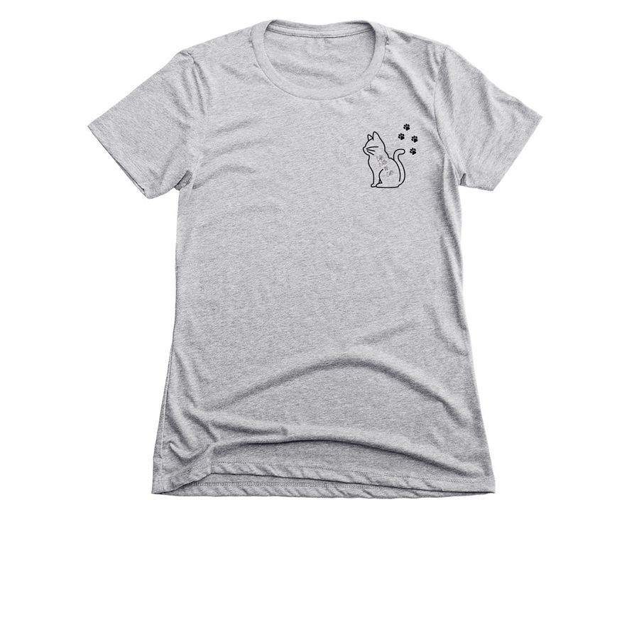 LifeWith18Cats GM Collection, a Dark Heather Grey Women's Slim Fit Tee