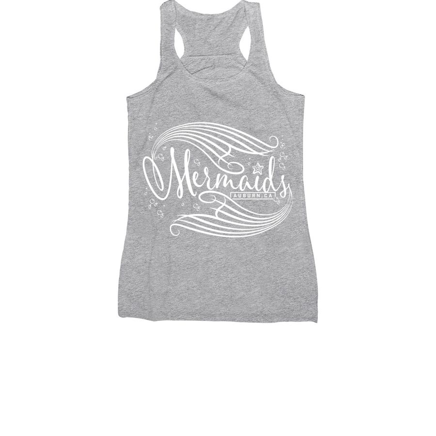 Auburn Mermaids, a Athletic Heather Women's Racerback