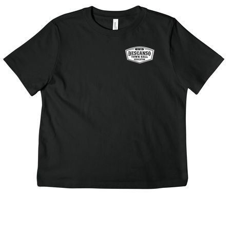 Descanso Town Hall Merch, a Vintage Black Women's Heavyweight Tee