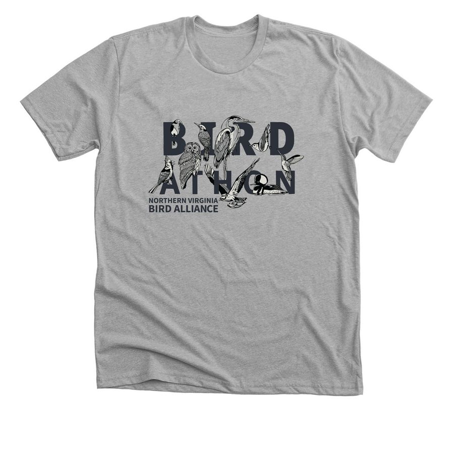 NVBA Birdathon - Dark&nbsp;, a Athletic Heather Premium Unisex Tee