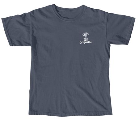 Tail-less Pinfish Tees & Hoodies, a Denim Comfort Colors Unisex Tee (back-view)