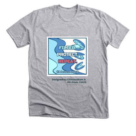 2025 MusselPower Student-designed shirt, a Athletic Heather Premium Unisex Tee