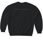 Real Basketball Moms, a Black Softstyle Crewneck Sweatshirt (back-view)