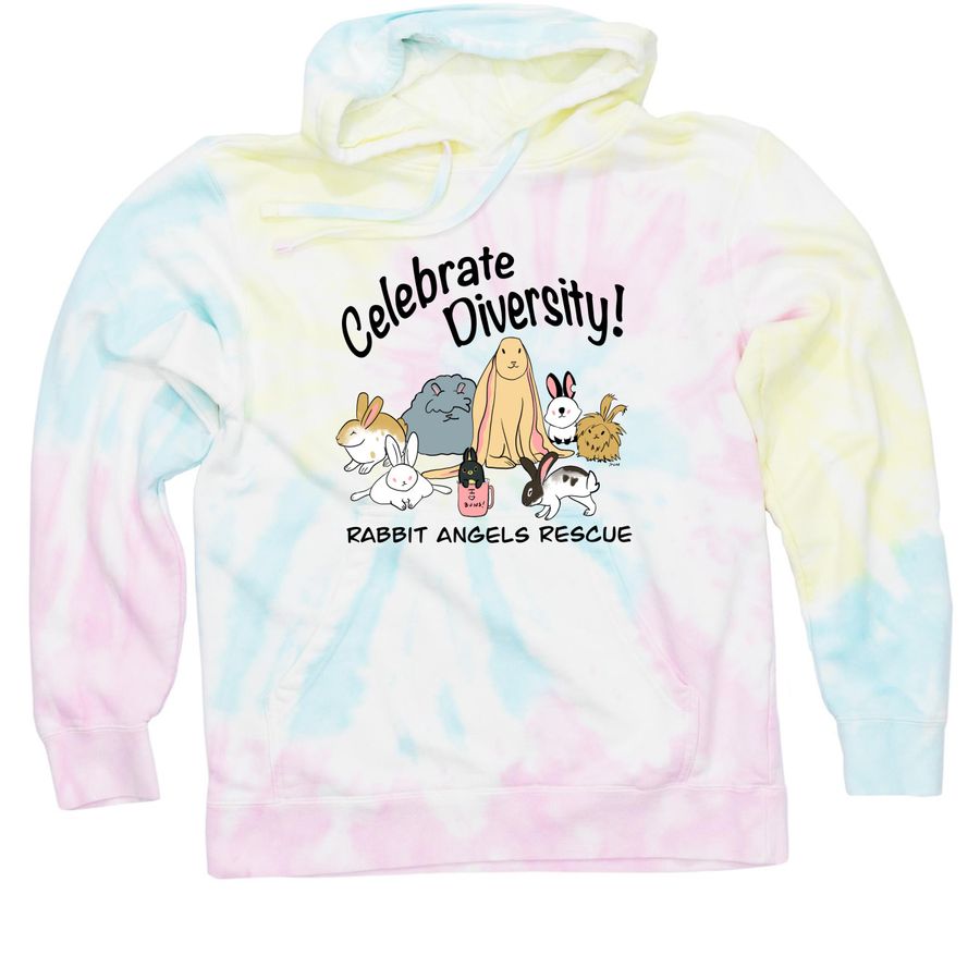 Celebrate Diversity&nbsp;, a Sunset Swirl Tie Dye Pullover Hoodie