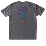 Team Pawsitive Steps&nbsp;, a Premium Heather Triblend Unisex Tee (back-view)