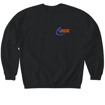 CenTex Rockets Shirts, a Black Softstyle Crewneck Sweatshirt