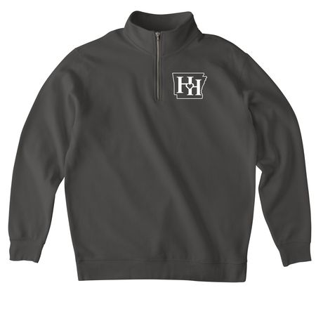 Henry Haven Gear - 2026 Logo, a Asphalt Midweight Quarter Zip Pullover