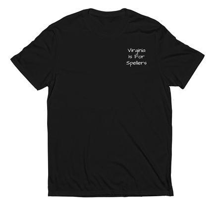 Virginia is for Spellers, a Deep Black Allmade Eco Triblend Unisex Tee