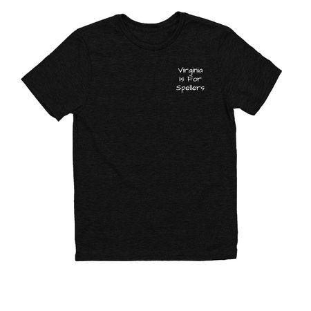 Virginia is for Spellers, a Deep Black Allmade Youth Eco Triblend Tee