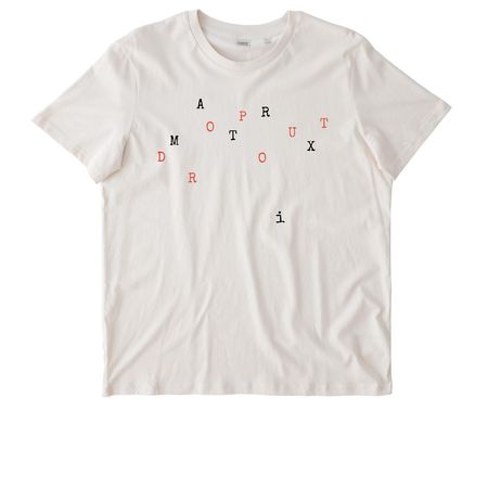 "Matrix Dropout", a Vintage White Stanley/Stella Unisex Crafter Tee