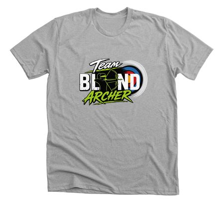 Team Blind Archer, a Athletic Heather Premium Unisex Tee