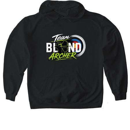 Team Blind Archer, a Black Gildan Softstyle Pullover Hoodie