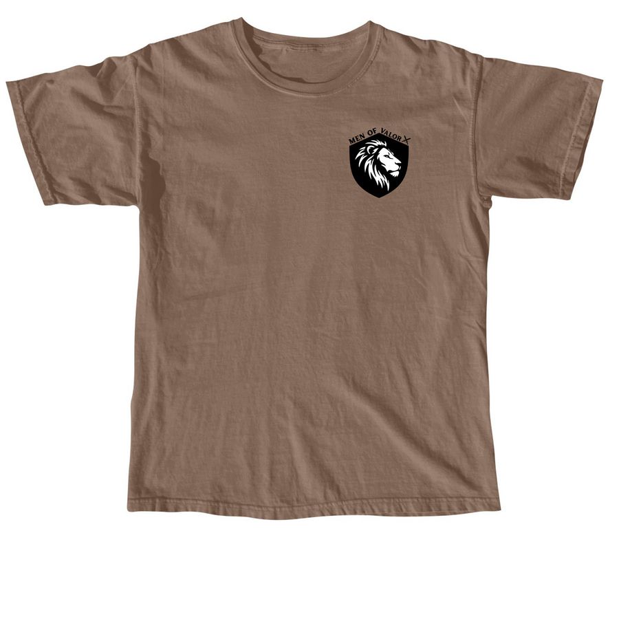 Men Of Valor Collection, a Espresso Comfort Colors Unisex Tee