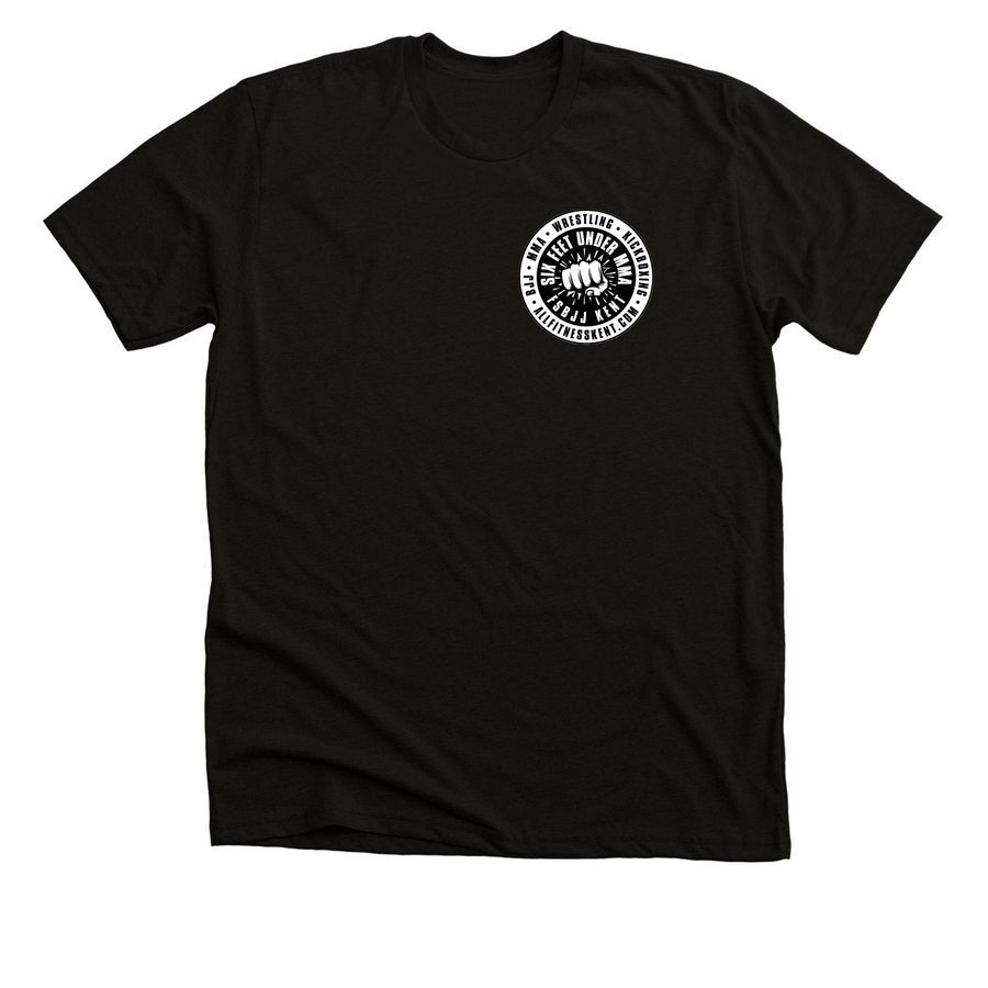 Six Feet Under MMA, a Solid Black Blend Premium Unisex Tee