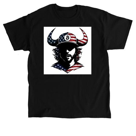 American Bitcoin Bull, a Black Classic Unisex Tee