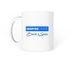 Proud Sponsor Mug, a White Coffee Mug (back-view)