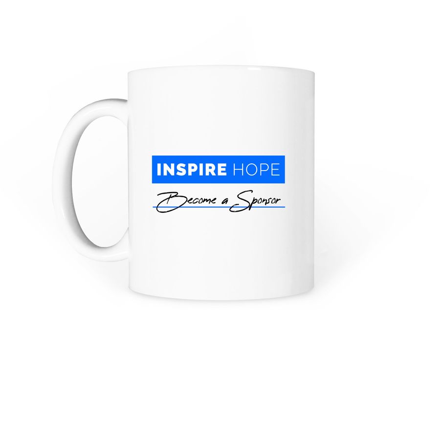 Proud Sponsor Mug, a White Coffee Mug (back-view)