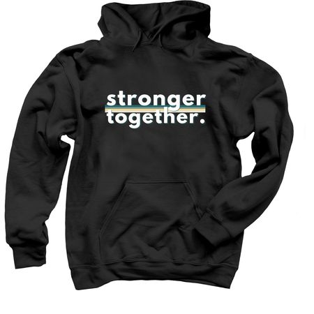 NOVA52: Stronger Together, a Black Pullover Hoodie