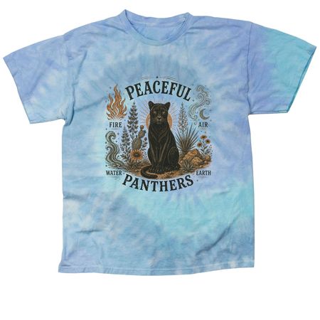 Peaceful Panther - Designed by Grace H., a Lagoon Classic Tie Dye Tee