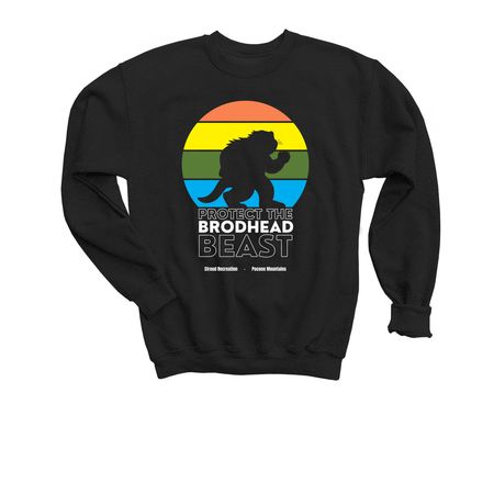Protect the Brodhead Beast, a Black Youth Crewneck Sweatshirt