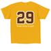 Class of 2029 Spirit Wear, a Gold Classic Unisex Tee (back-view)