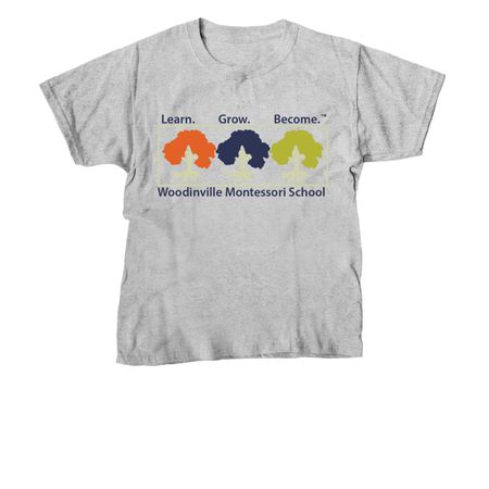 Youth Classic Tee (Color Logo), a Sport Grey Youth Unisex Tee