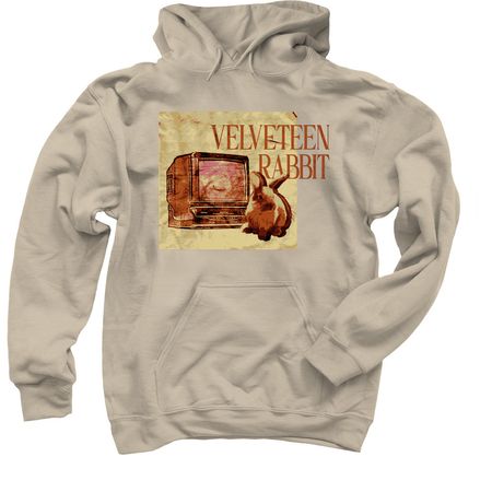 VELVETEEN RABBIT Yellow Graphic, a Sand Pullover Hoodie