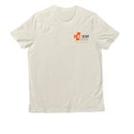Ultrasound!, a White Sand Allmade Organic Cotton Unisex Tee (back-view)
