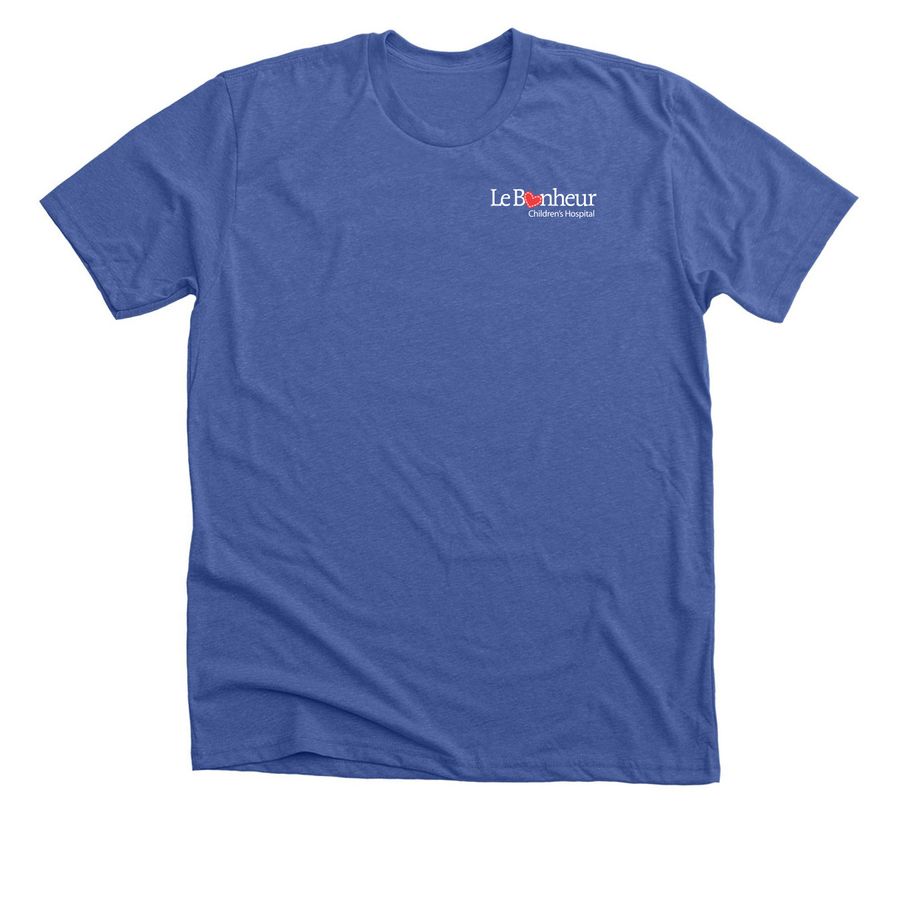 Le Bonheur Caring In The Heart of Memphis, a Solid True Royal Premium Unisex Tee
