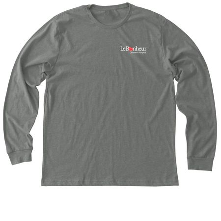 Le Bonheur Caring In The Heart of Memphis, a Deep Heather Premium Long Sleeve Tee