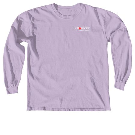 Le Bonheur Caring In The Heart of Memphis, a Orchid Comfort Colors Long Sleeve Tee