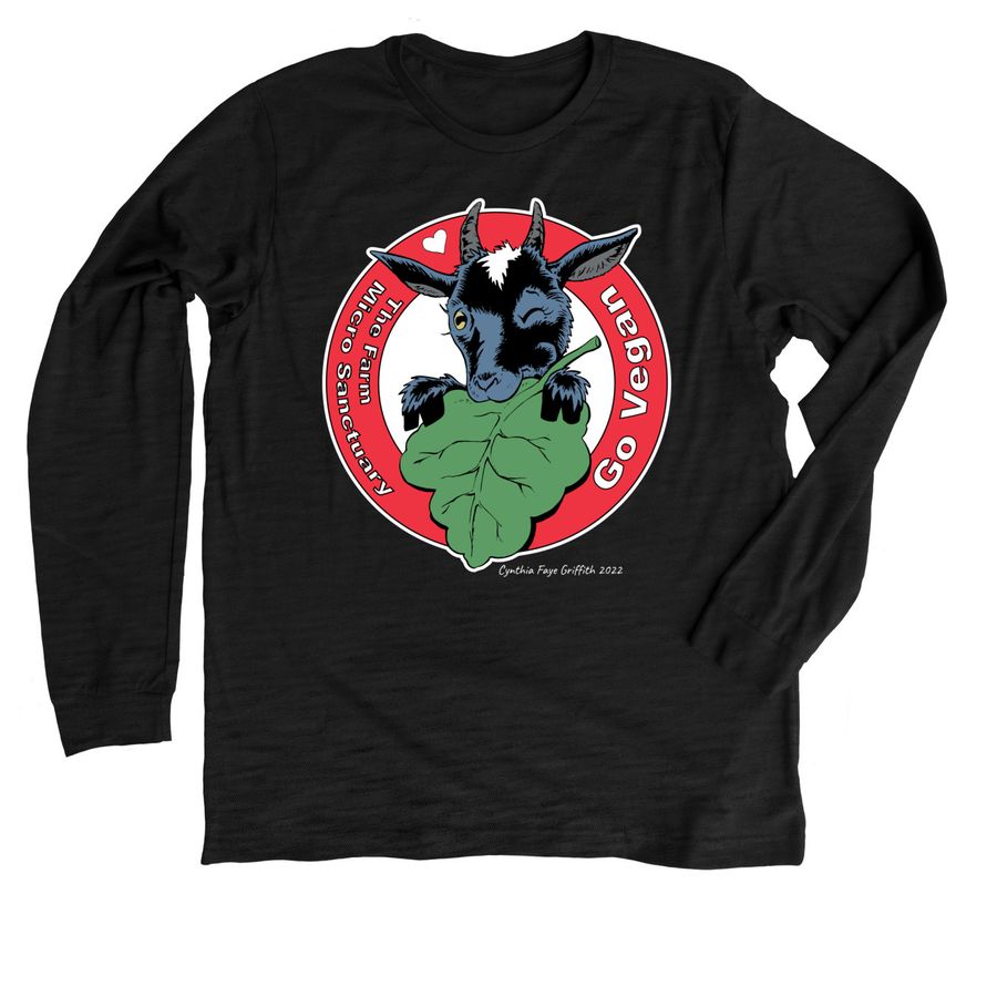 Ambassador Arlo Says, a Solid Black Blend Premium Long Sleeve Tee