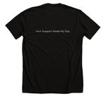 Supporting Survivors - New 2026 Design!, a Solid Black Blend Premium Unisex Tee (back-view)