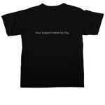Supporting Survivors - New 2026 Design!, a Black Comfort Colors Unisex Tee (back-view)