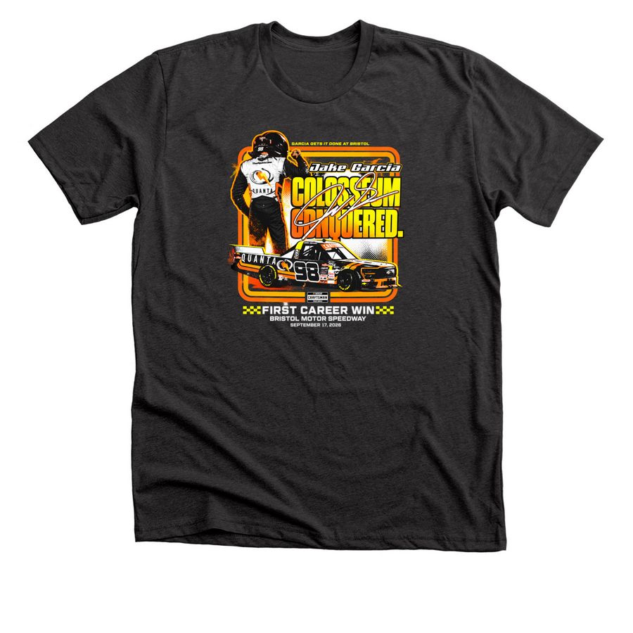 Garcia Gets It Dome At Bristol Signature Shir, a Dark Grey Heather Premium Unisex Tee