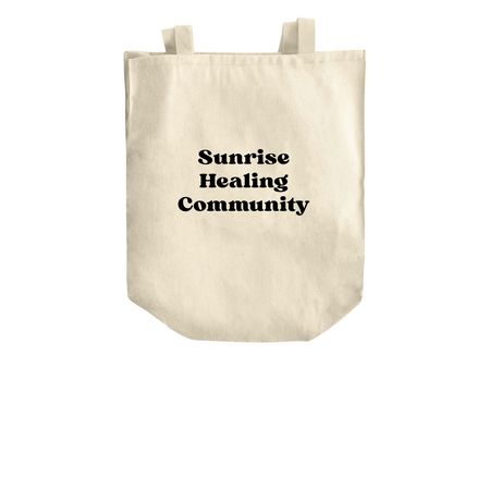 WOODLAND POWWOW GIRLIE Tote Bags, a Natural Over-the-Shoulder Shopping Tote Bag (back-view)